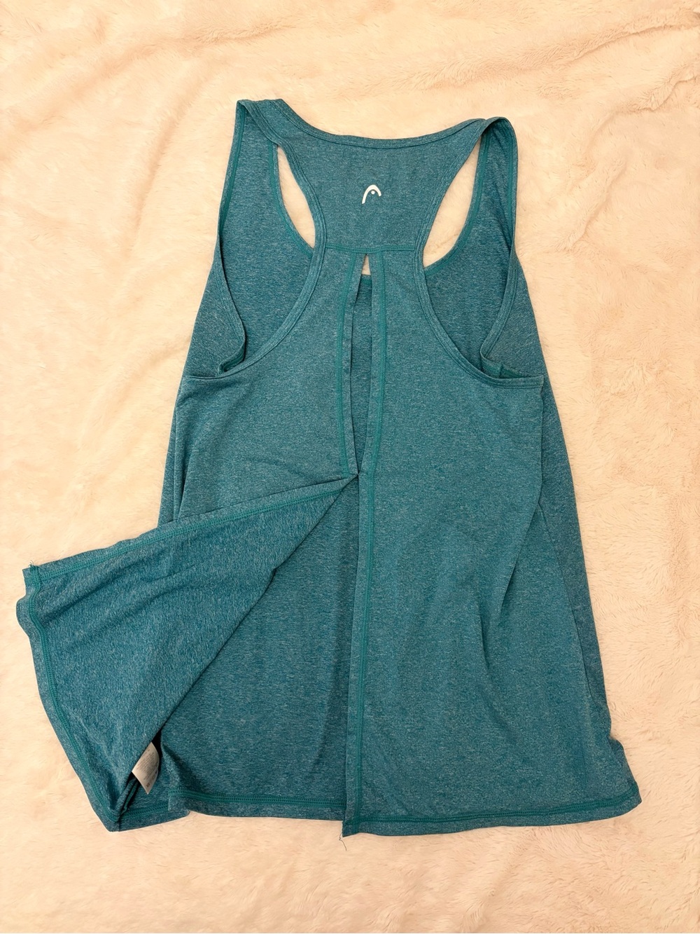 Head Teal Blue Racerback Tank Top - Picture 3 of 3